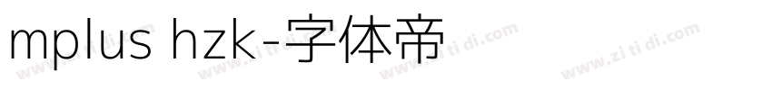 mplus hzk字体转换